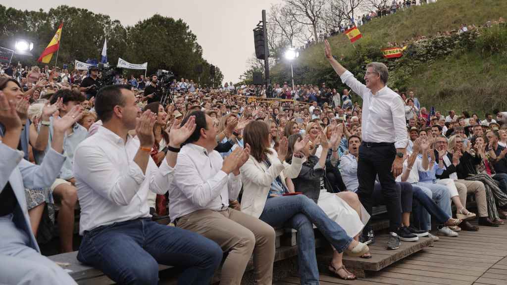 Feijóo en el cierre de campaña de las elecciones europeas este viernes en Valencia