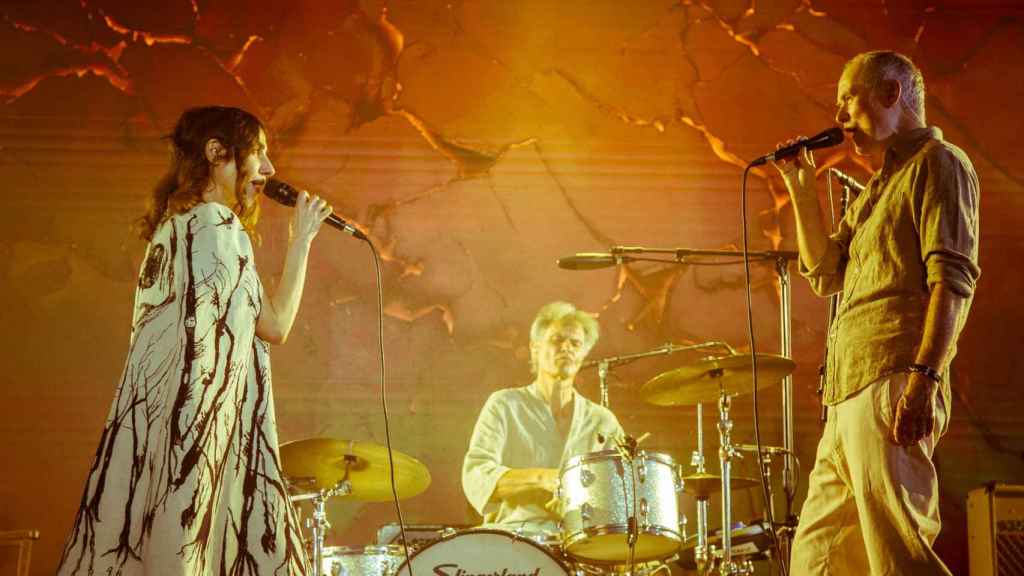 PJ Harvey y John Parish, este viernes en Noches del Botánico. Foto: Martín Page