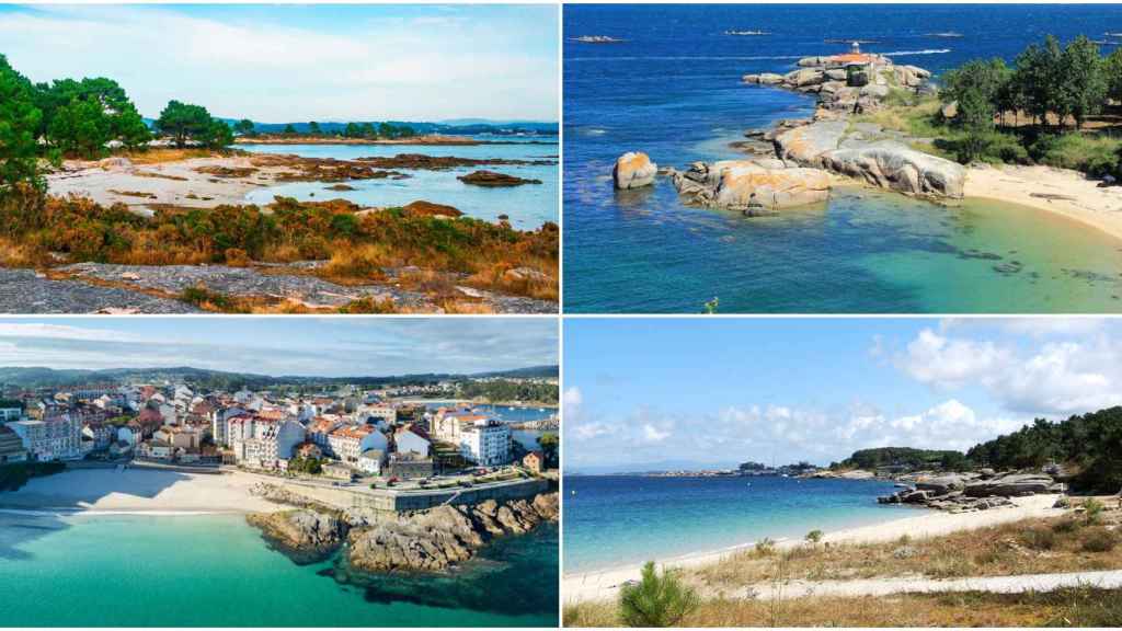 Algunas de las playas más paradisiacas de O Salnés