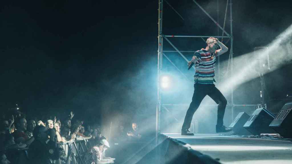 Javier Ojeda en el concierto de despedida de Danza Invisible