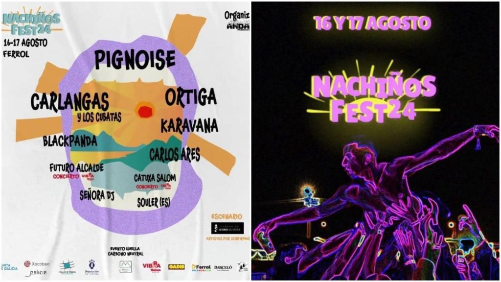 El Nachiños Fest de Ferrol desvela el cartel de este 2024: Pignoise, Carlangas, Ortiga…