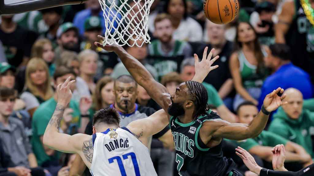 Doncic, durante el segundo partido de la serie contra Boston Celtics