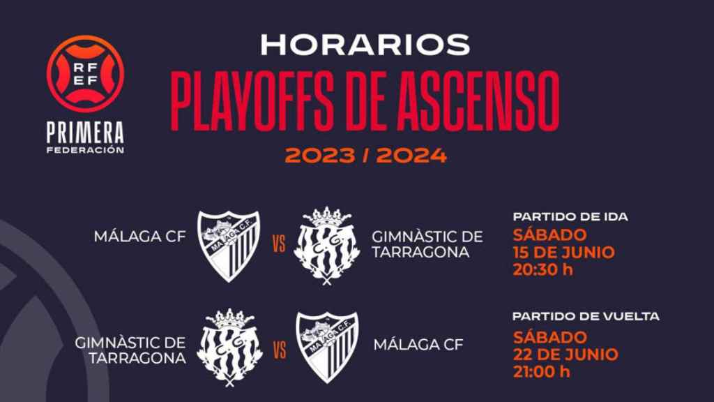Horarios de los 'playoffs'.