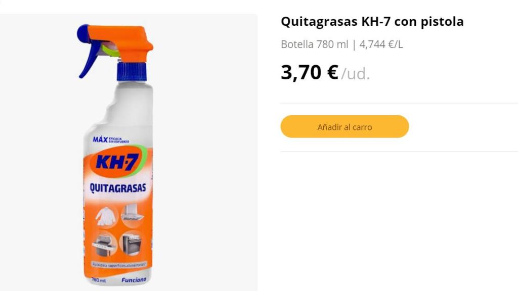 Quitagrasas KH-7 con pistola.