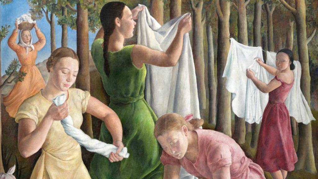Detalle de 'Lavanderas', 1936, de Rosario de Velasco. Foto: Jonás Bel. © Rosario de Velasco, VEGAP, Madrid, 2024
