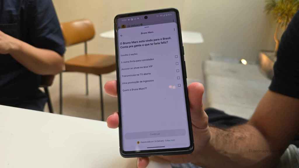 Interfaz de Ze Delivery