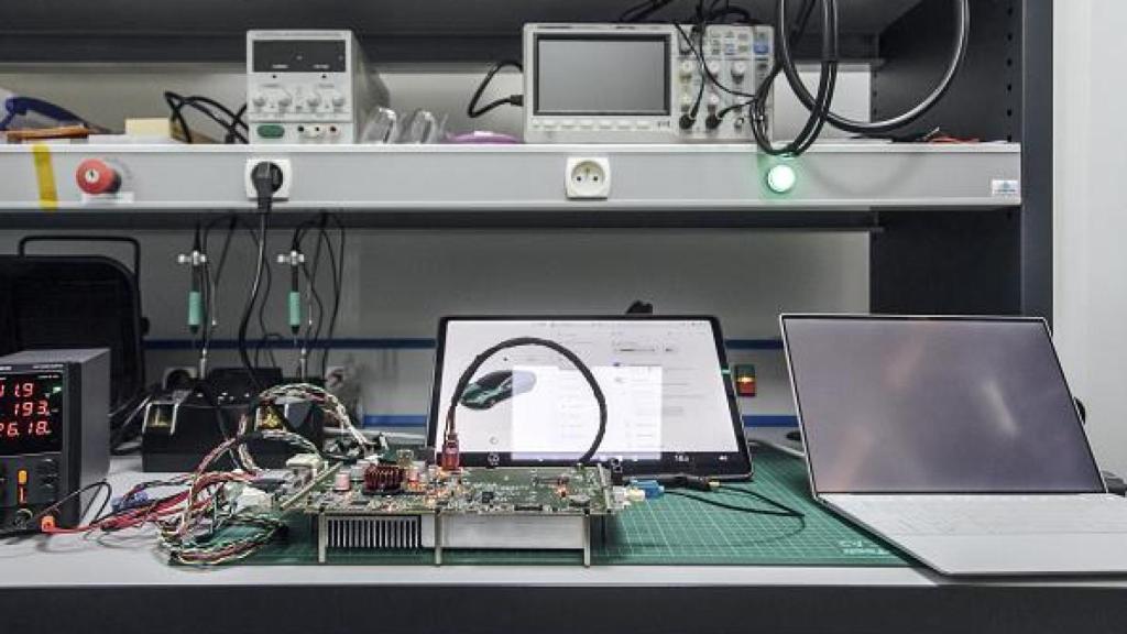 Imagen de archivo de una placa base de un ordenador.