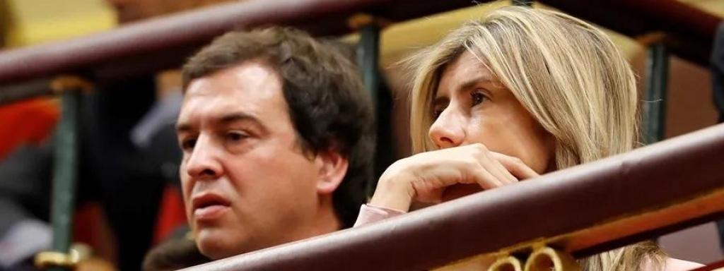 La esposa de Pedro Sánchez, Begoña Gómez, y su hermano David Sánchez.