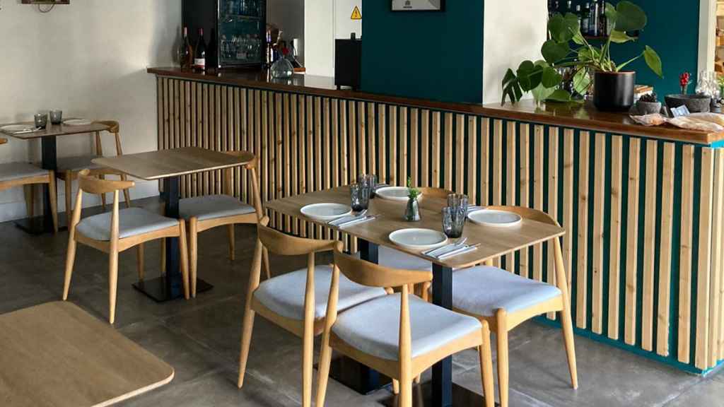 Salón de In-Pulso, el restaurante del mejor chef de Madrid.