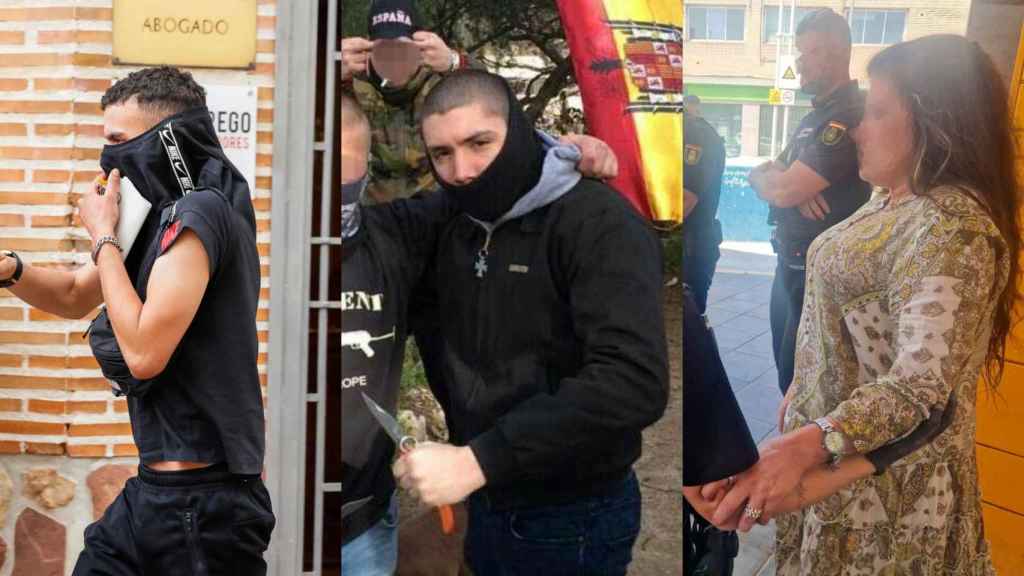 Los tres presuntos autores del asesinato de Borja Villacís.