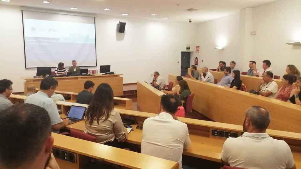 Profesionales de las empresas tecnológicas reunidos en el Málaga Tech Park.