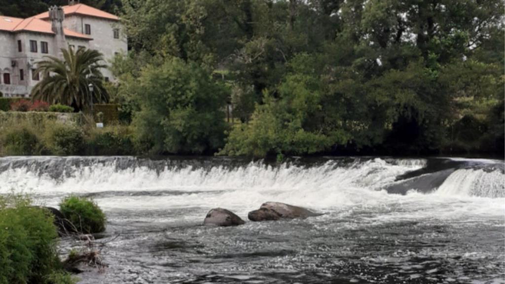 Río Tambre a su paso por Ponte Maceira (Ames).