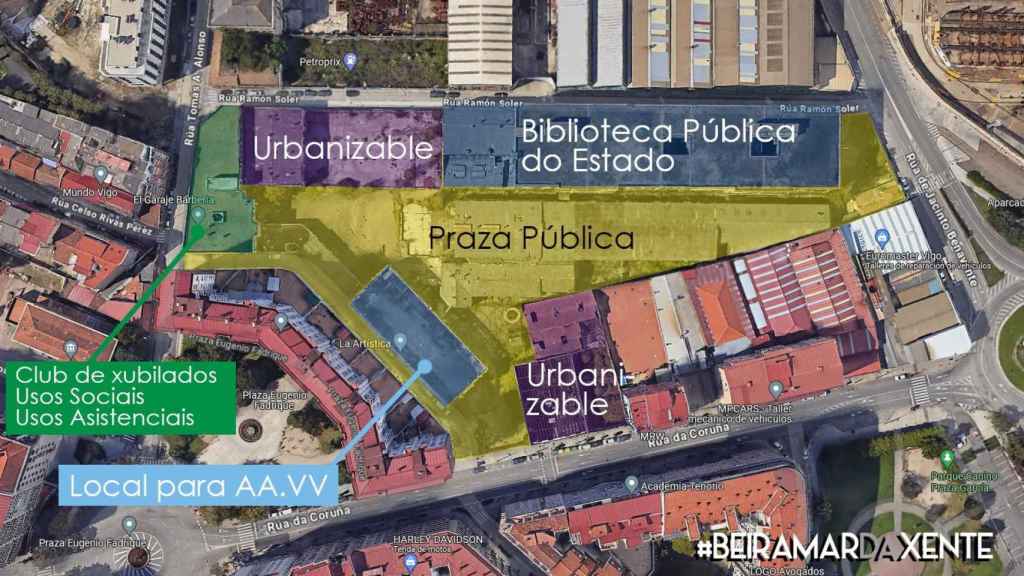 Plano de cómo se distribuiría La Artística.