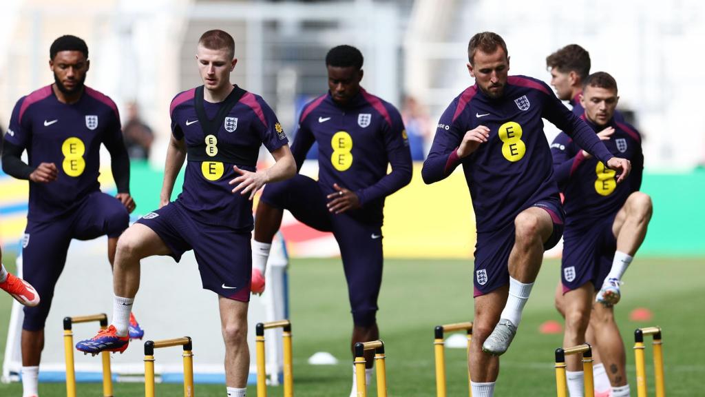 Entrenamiento de Inglaterra para la Eurocopa.