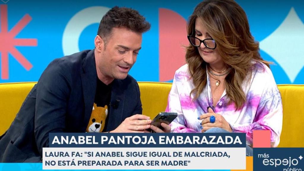 Miquel Valls se hace eco del embarazo de Anabel Pantoja en 'Espejo Público'.