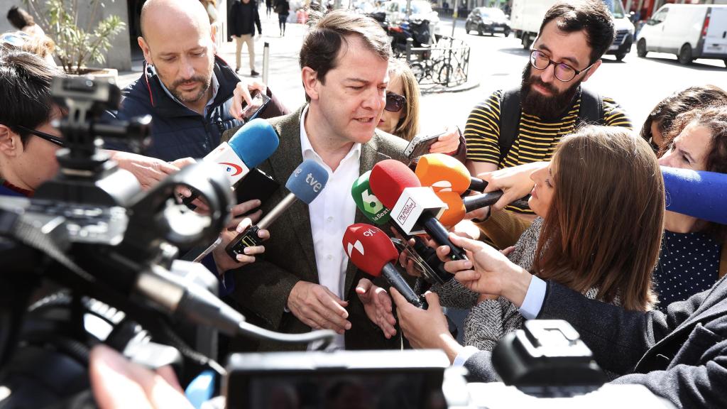 El presidente del PP de Castilla y León, Alfonso Fernández Mañueco, asiste al Comité Ejecutivo Nacional del PP.