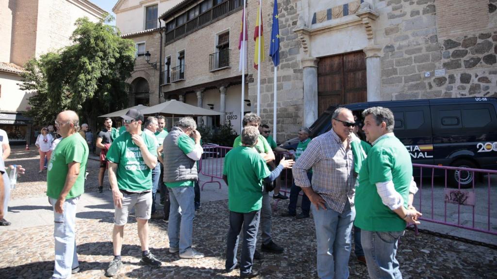 Protesta de agricultores en Toledo. Foto: Javier Longobardo.
