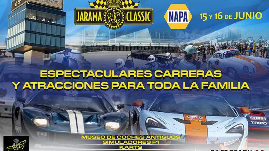 Cartel del Jarama Classic 2024 en Madrid.