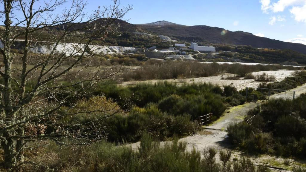 La mina de Penouta, a 2 de diciembre de 2023, en Viana do Bolo (Ourense)