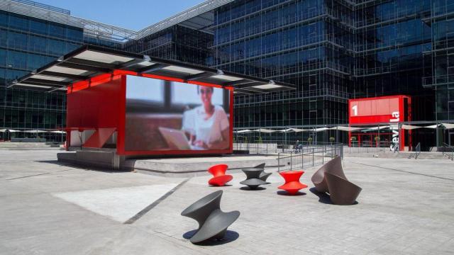 Interior de la sede de Vodafone España en Madrid.