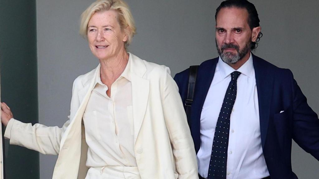 Ana Duato, saliendo de los juzgados, este miércoles, 12 de junio.