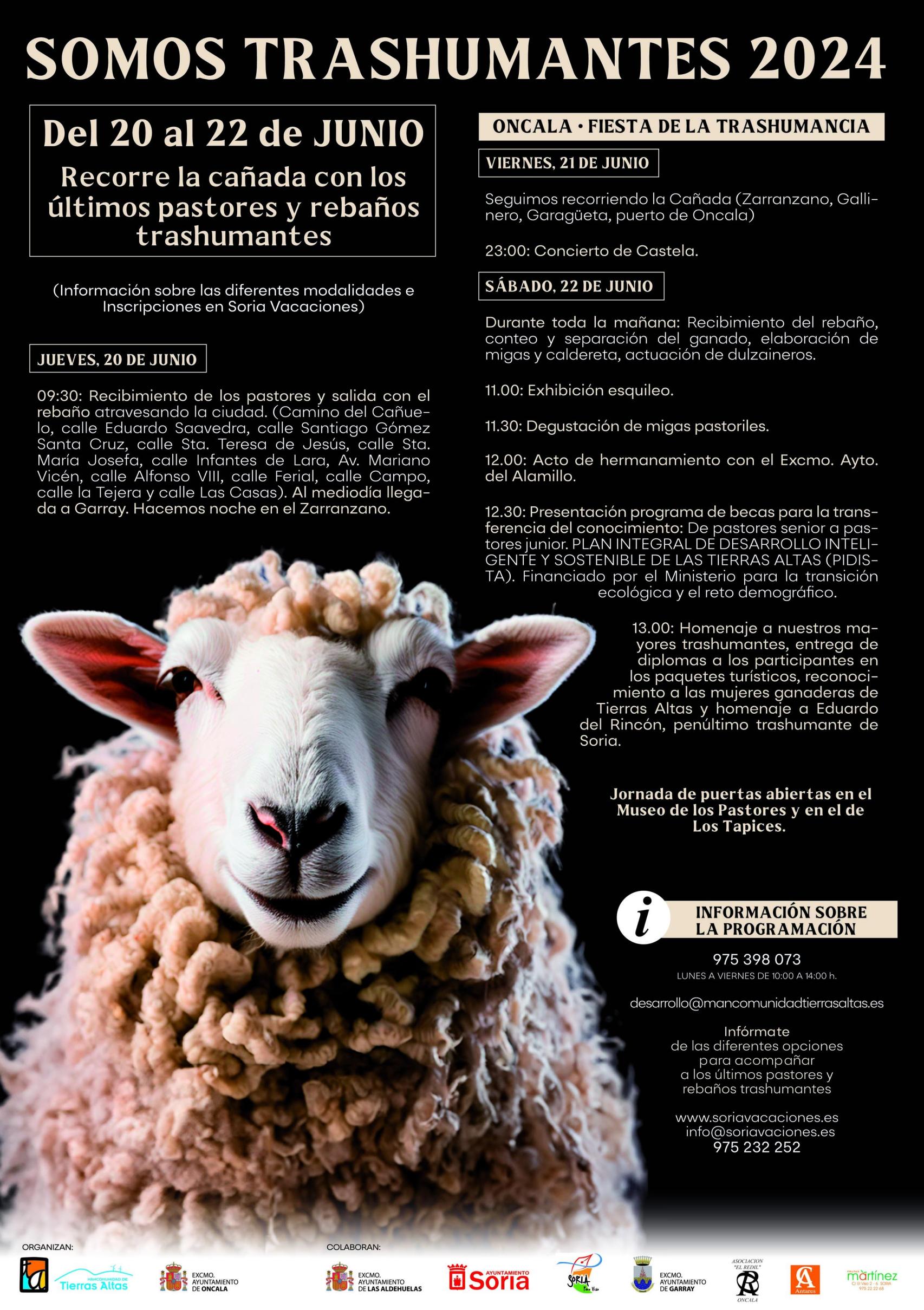 Cartel de la experiencia de '¡¡Somos Trashumantes!!' que tendrá lugar en Soria