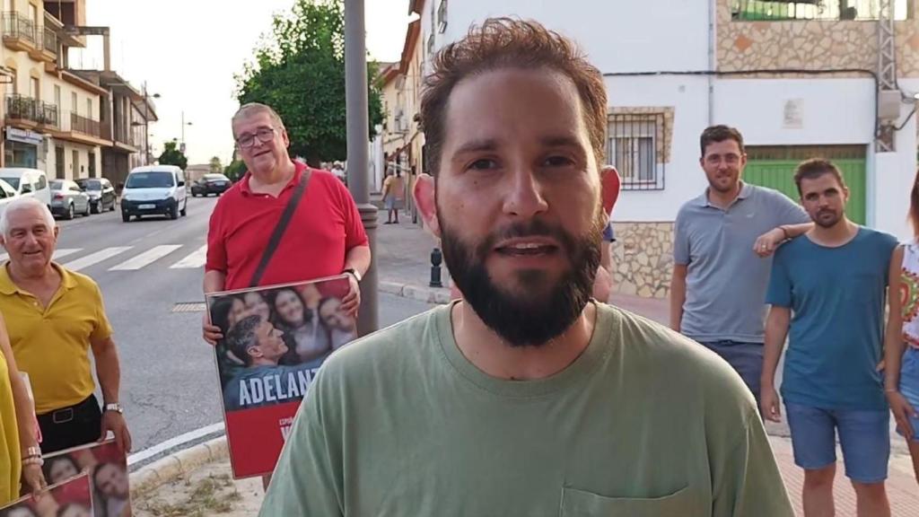 Pedro Sánchez durante un acto de la campaña electoral.