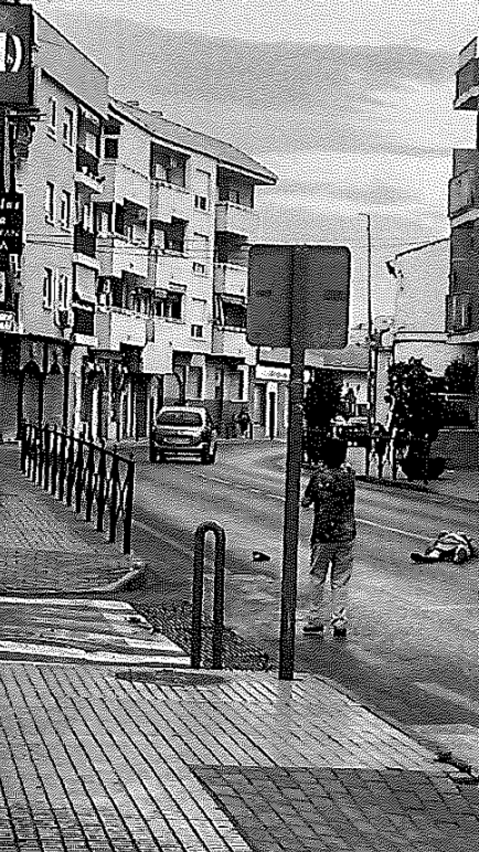 La foto del atropello tomada por una adolescente que es una testigo clave en el caso.