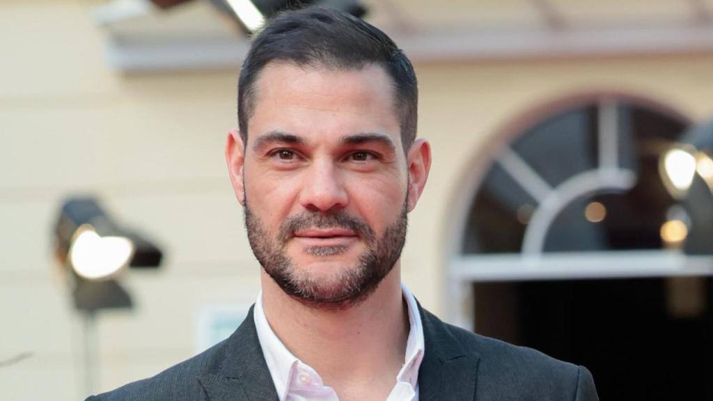 Juan Pablo Lauro, novio de Nuria Fergó, en un acto público en Málaga, en marzo de 2023.