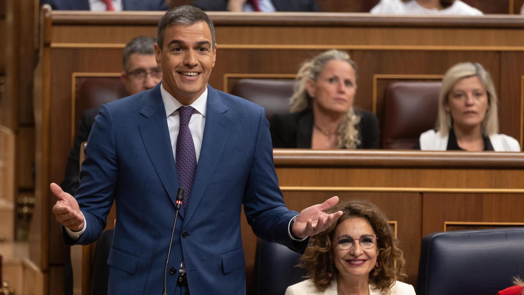 El presidente del Gobierno, este miércoles en el Congreso de los Diputados.