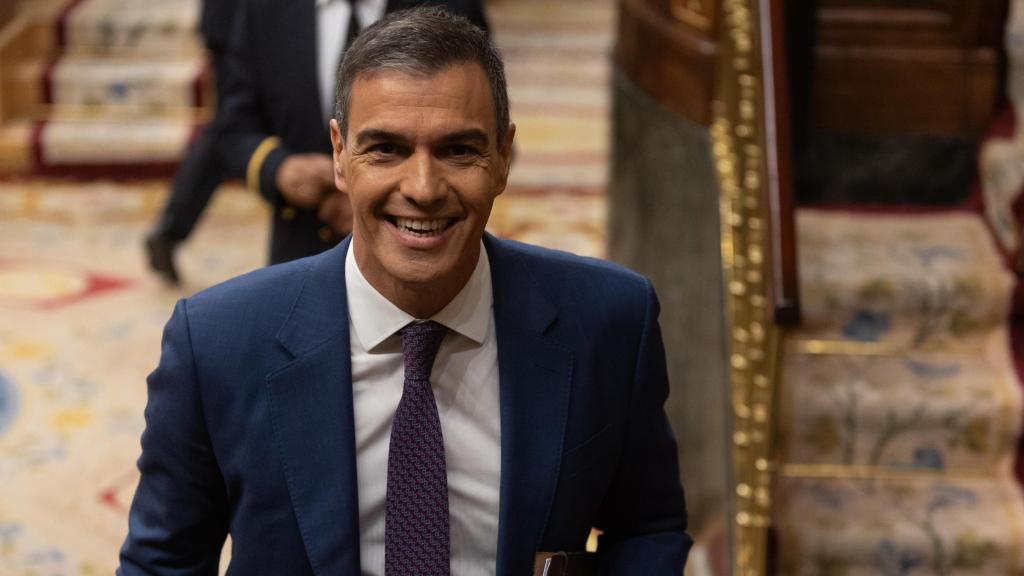 El presidente del Gobierno, Pedro Sánchez, en el Congreso de los Diputados.