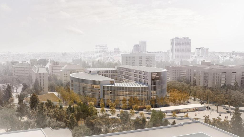 Recreación del complejo de oficinas en Padre Damián promovido por Hacienda.