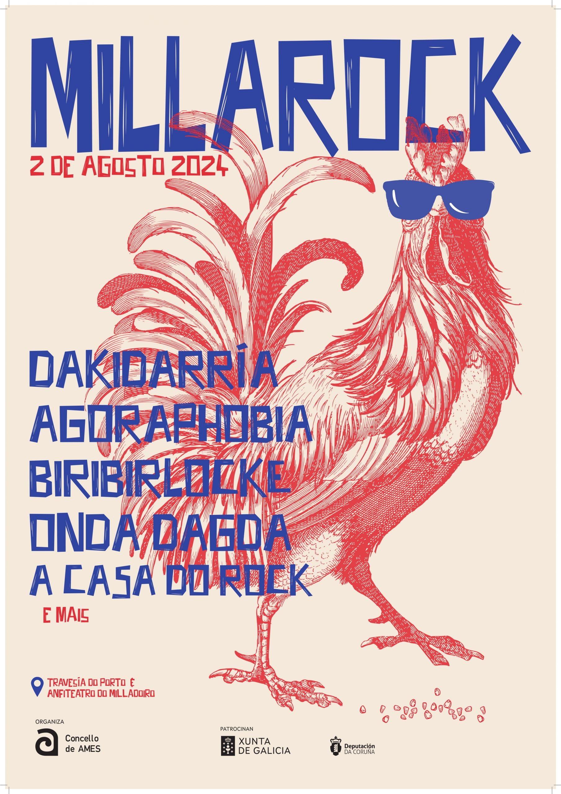 Cartel del festival Millarock 2024.