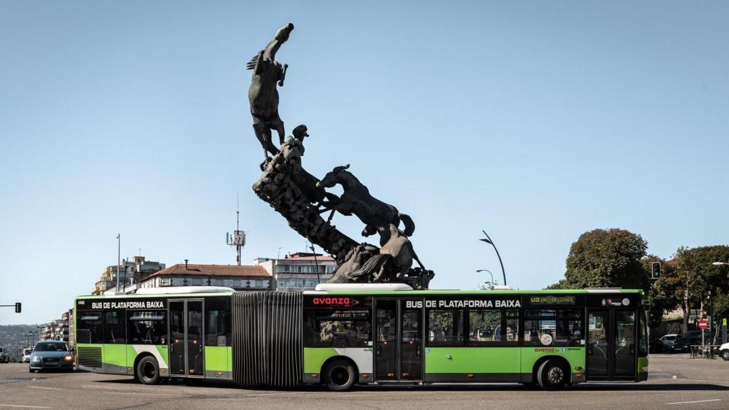 Un autobús de Vitrasa.