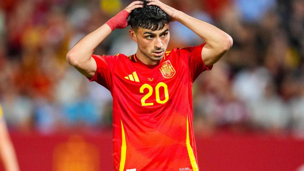 Pedri González, con la Selección