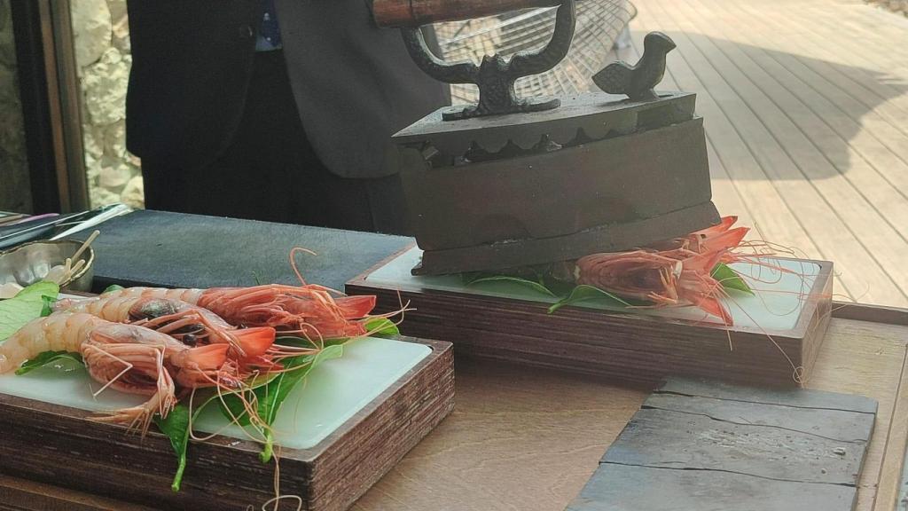 La gamba 'a la plancha'.