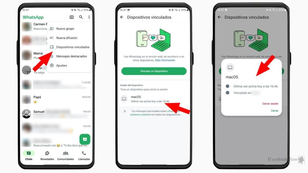 Conexiones en WhatsApp