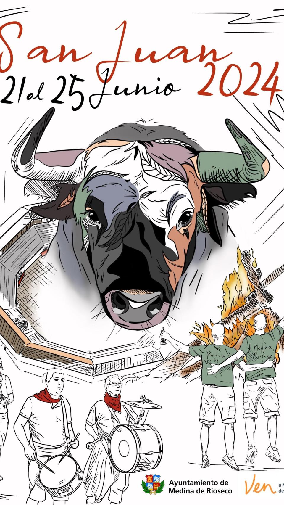 Cartel de las fiestas de San Juan de Medina de Rioseco