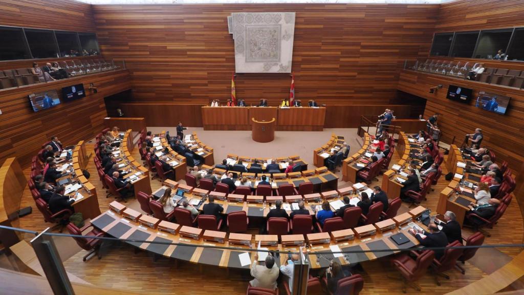 Imagen del pleno de las Cortes de este jueves