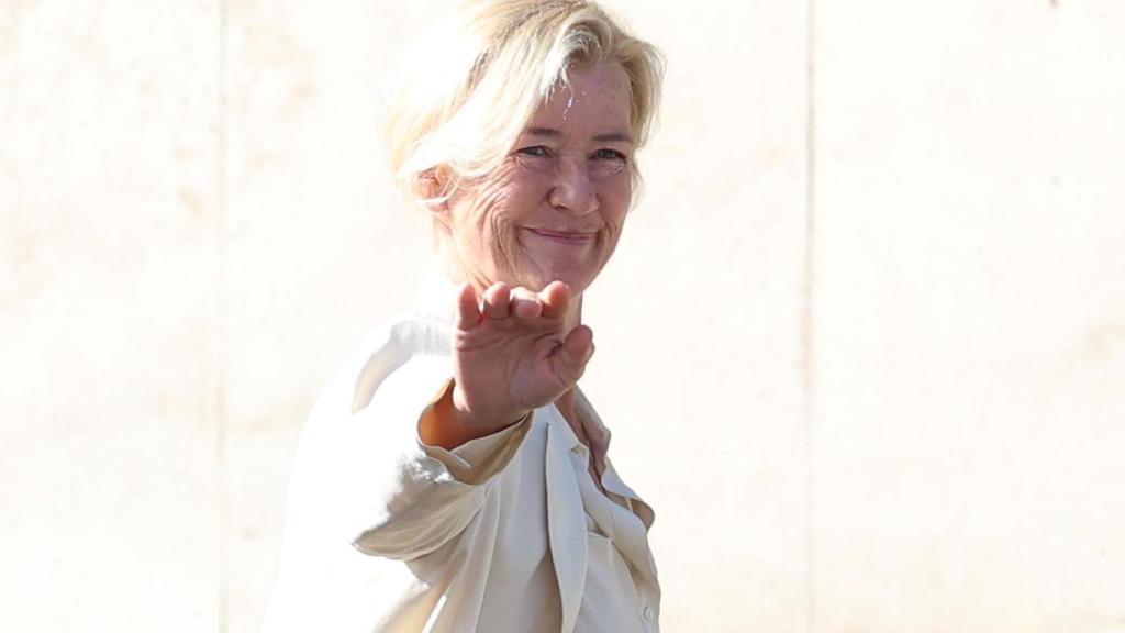 La actriz Anma Duato, a su salida de los juzgados, este pasado miércoles, 12 de junio.