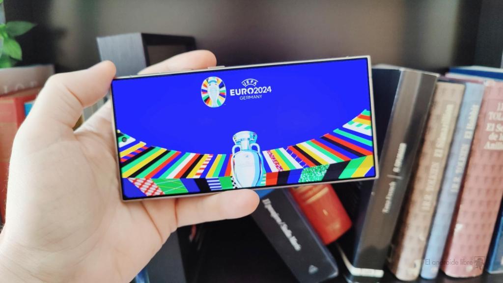 Un móvil mostrando la Eurocopa 2024