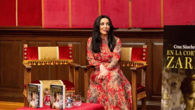 Cruz Sánchez de Lara durante la presentación de 'En la corte de la Zarina' en Toledo.