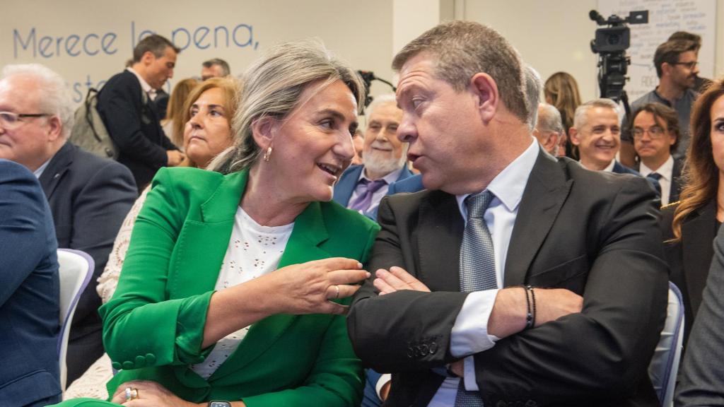 Milagros Tolón y Emiliano García-Page, este miércoles en un acto en Albacete. Foto: Víctor Fernández / Europa Press