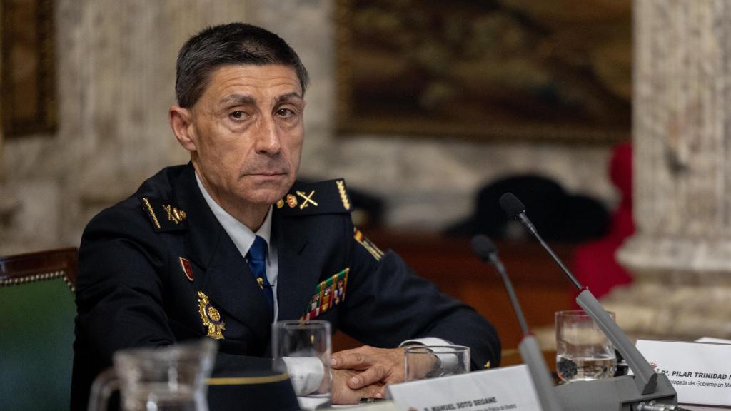 Manuel Soto durante el Consejo y la Junta Local de Seguridad de la ciudad de Madrid.