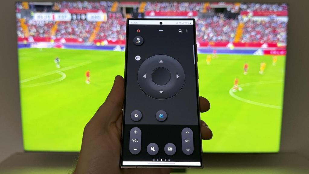 Control del Neo QLED QN900D 8K desde un S24 Ultra de Samsung.