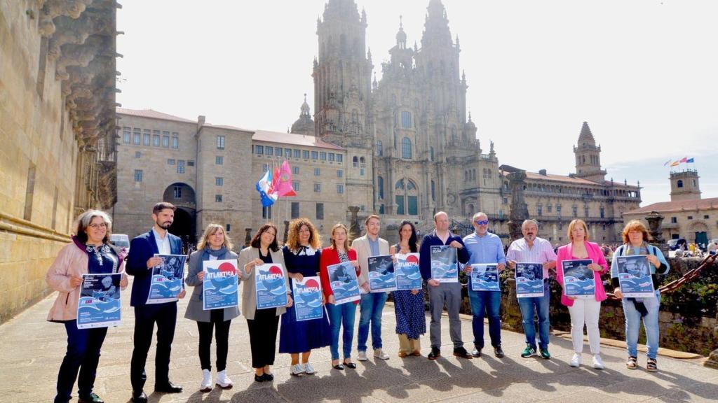 Presentación del festival Atlántica, en Santiago.
