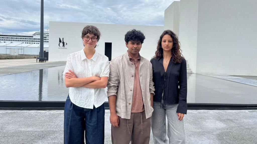Los artistas Umesh Graña, Alba Jiménez y Sofía Taboada