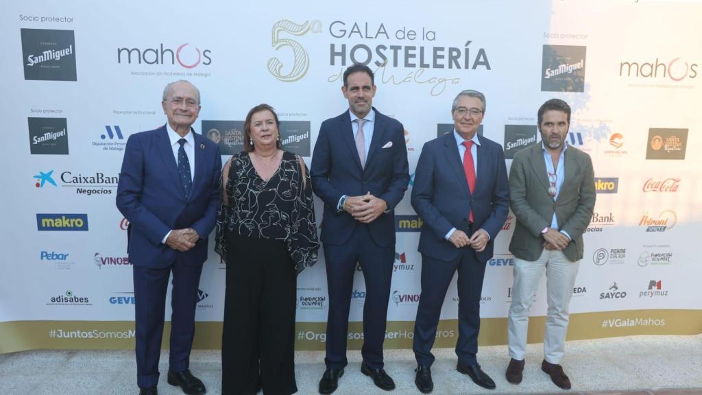 Francisco de la Torre, Yolanda de Aguilar, Javier Frutos, Francisco Salado y Jacobo Florido.