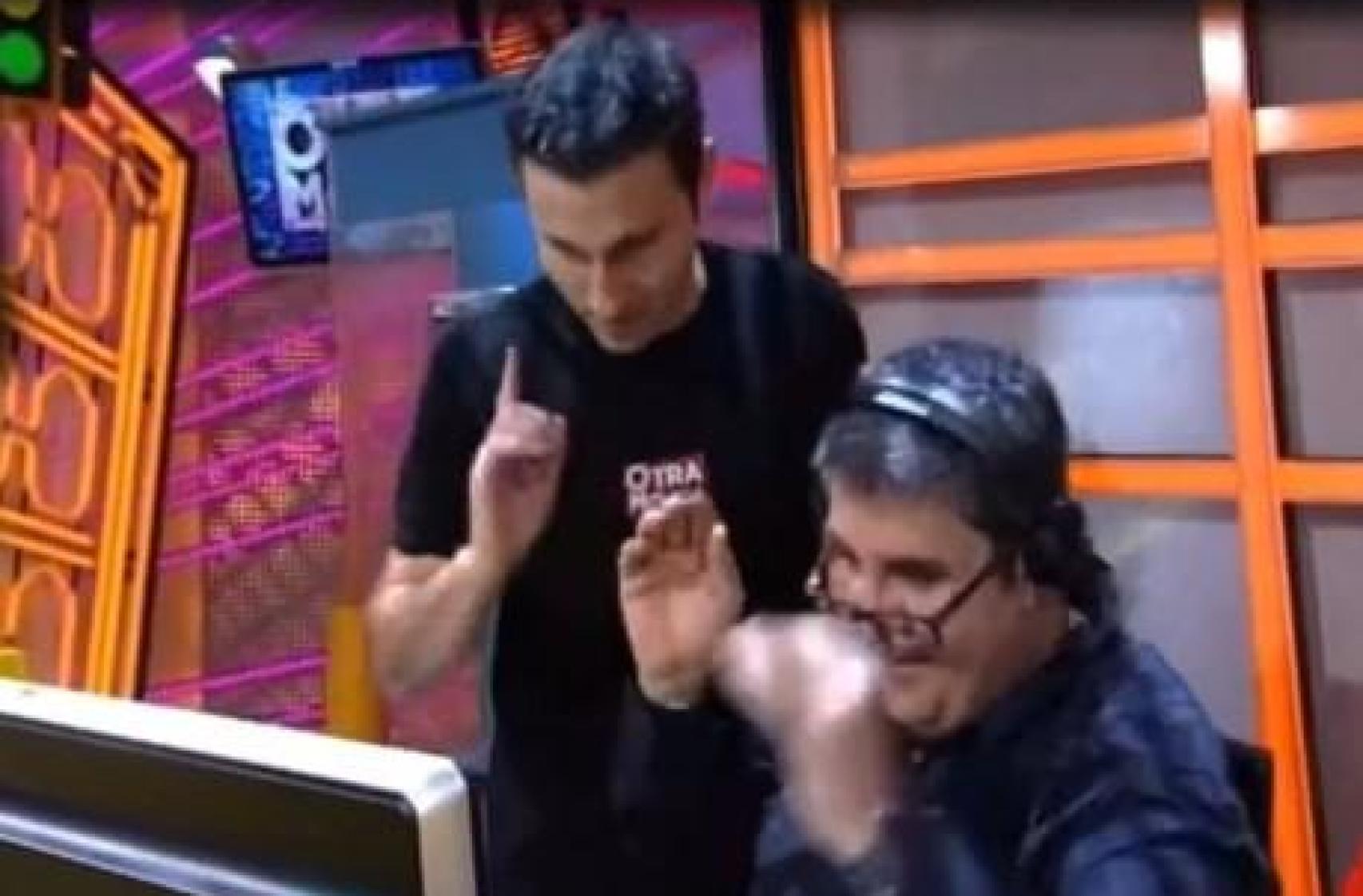 Valdi, con Florentino Fernández, en 'Otra Movida'.