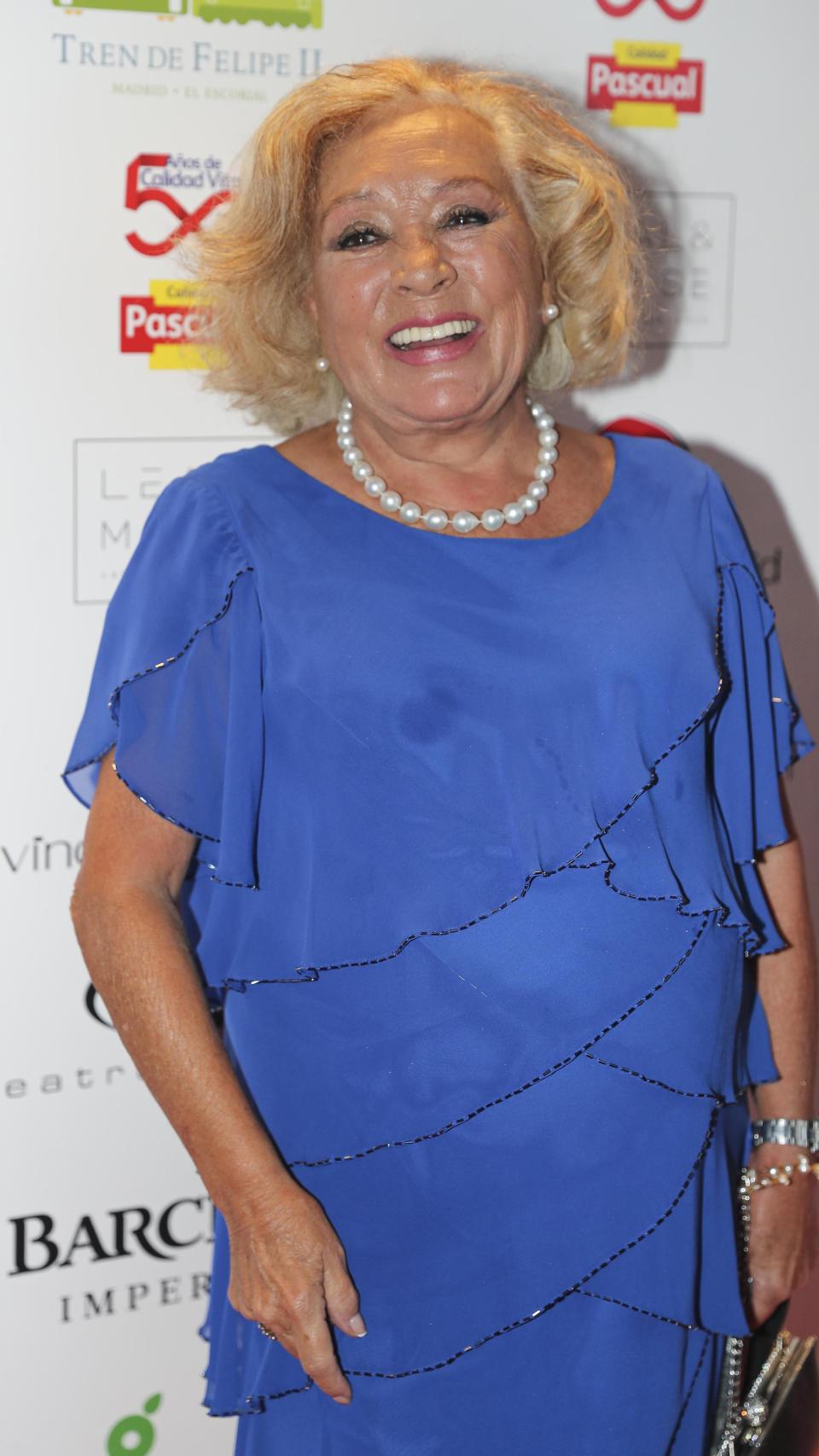 Mari Carmen, en un photocall, en la capital de España, en 2019.